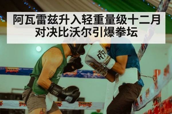 阿瓦雷兹升入轻重量级十二月对决比沃尔引爆拳坛